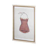 Swimsuit Pink by Mercana Studio a Hand Embellished Textured Framed Art Print Matted under Glass from Mercana - Luna Furniture