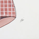 Swimsuit Pink by Mercana Studio a Hand Embellished Textured Framed Art Print Matted under Glass from Mercana - Luna Furniture