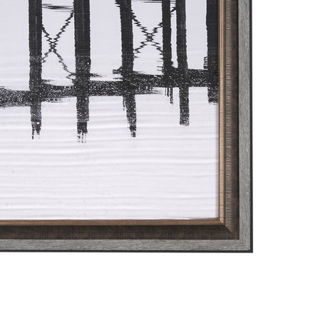 U Bein Bridge by Mercana Studio a Hand Embellished Textured Framed Photo Art Print Matted under Glas from Mercana - Luna Furniture