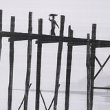 U Bein Bridge by Mercana Studio a Hand Embellished Textured Framed Photo Art Print Matted under Glas from Mercana - Luna Furniture
