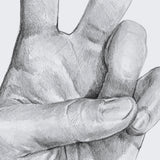 Hand Signs II by Jennifer Paxton Parker a Framed Art Print Matted under Glass from Mercana - Luna Furniture