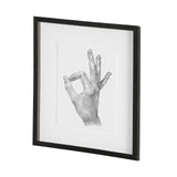Hand Signs III by Jennifer Paxton Parker a Framed Art Print Matted under Glass from Mercana - Luna Furniture