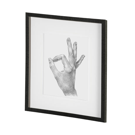 Hand Signs III by Jennifer Paxton Parker a Framed Art Print Matted under Glass from Mercana - Luna Furniture