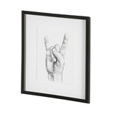 Hand Signs IV by Jennifer Paxton Parker a Framed Art Print Matted under Glass from Mercana - Luna Furniture