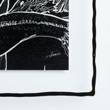 Fish Black by Mercana Studio a Hand Embellished Textured Framed Art Print Matted under Glass from Mercana - Luna Furniture