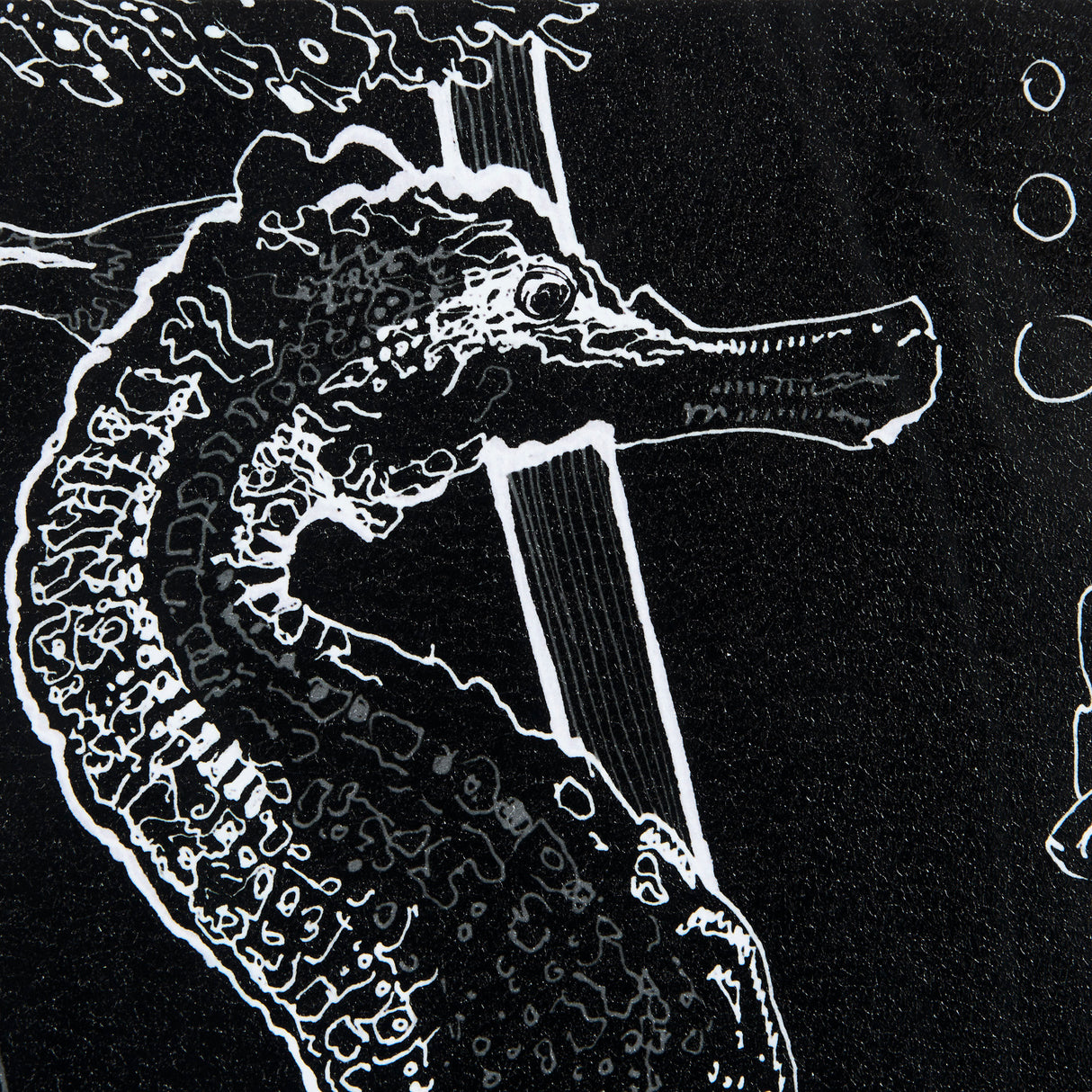 Fish Black by Mercana Studio a Hand Embellished Textured Framed Art Print Matted under Glass from Mercana - Luna Furniture