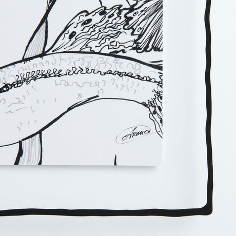 Fish White by Mercana Studio a Hand Embellished Textured Framed Art Print Matted under Glass from Mercana - Luna Furniture