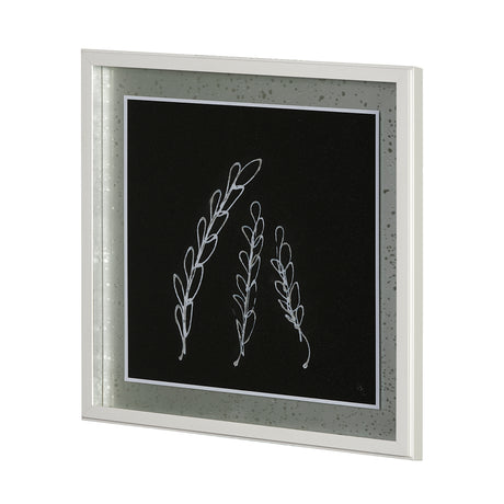 Flora IV by Mercana Studio a Hand Embellished Textured Framed Art Print Matted under Glass from Mercana - Luna Furniture
