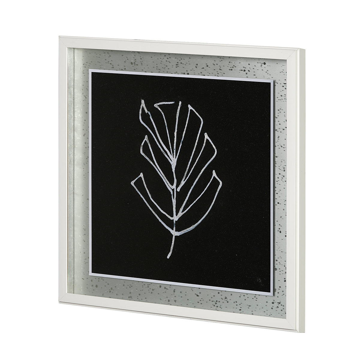 Flora V by Mercana Studio a Hand Embellished Textured Framed Art Print Matted under Glass from Mercana - Luna Furniture