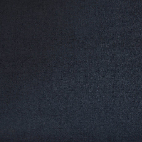 Brooks 90.2L x 34.8W x 33.5H Navy Blue Fabric Three Seater Sofa W/ Medium Brown Wooden Legs from Mercana - Luna Furniture