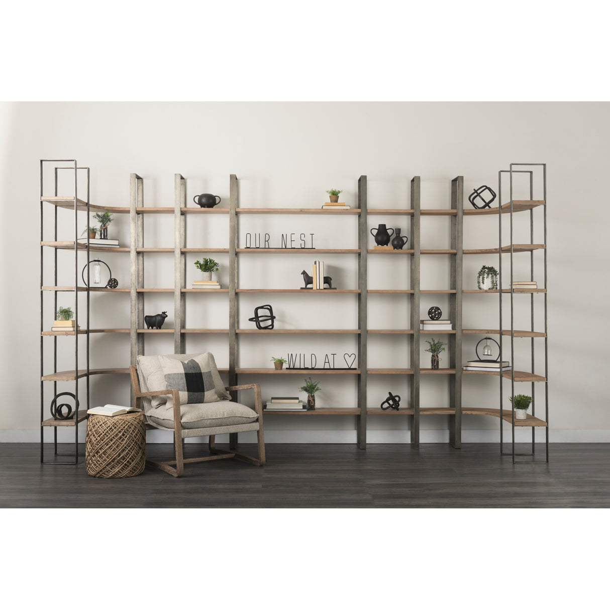 Our Nest 24L x 1W Black Metal Sign from Mercana - Luna Furniture