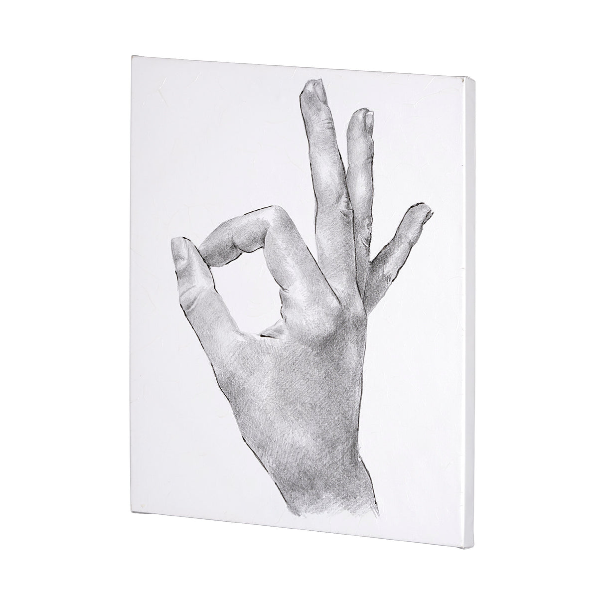 Hand Signs III by Jennifer Paxton Parker a Hand Embellished Textured Canvas from Mercana - Luna Furniture