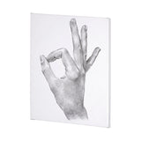 Hand Signs III by Jennifer Paxton Parker a Hand Embellished Textured Canvas from Mercana - Luna Furniture
