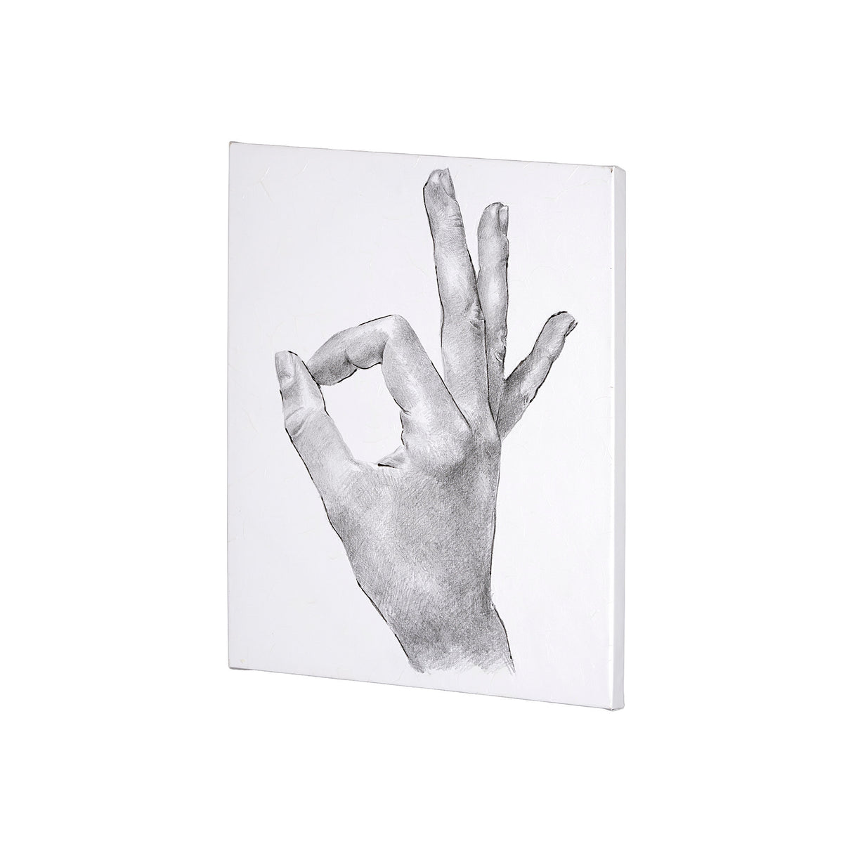 Hand Signs III by Jennifer Paxton Parker a Hand Embellished Textured Canvas from Mercana - Luna Furniture