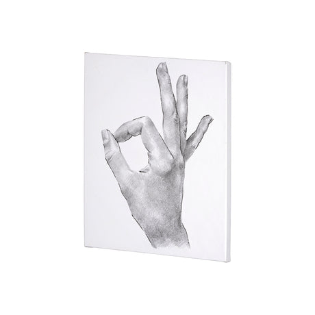Hand Signs III by Jennifer Paxton Parker a Hand Embellished Textured Canvas from Mercana - Luna Furniture
