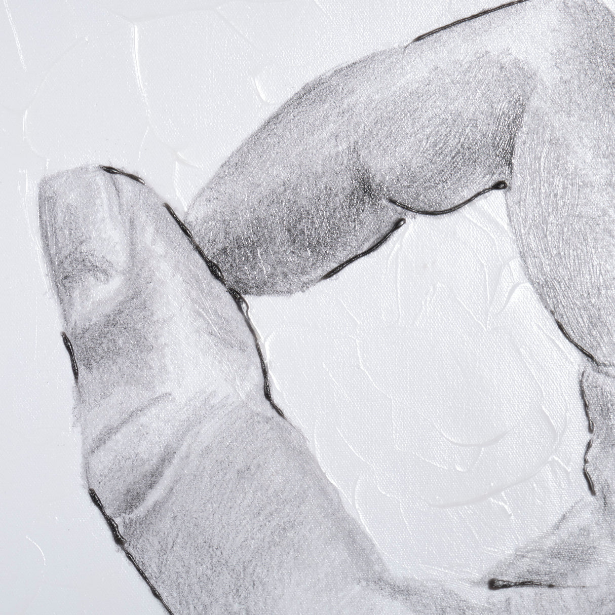 Hand Signs III by Jennifer Paxton Parker a Hand Embellished Textured Canvas from Mercana - Luna Furniture