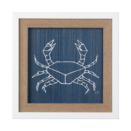 Dimegemess Crab I by Mercana Studio a Hand Embellished Textured Framed Art Print from Mercana - Luna Furniture