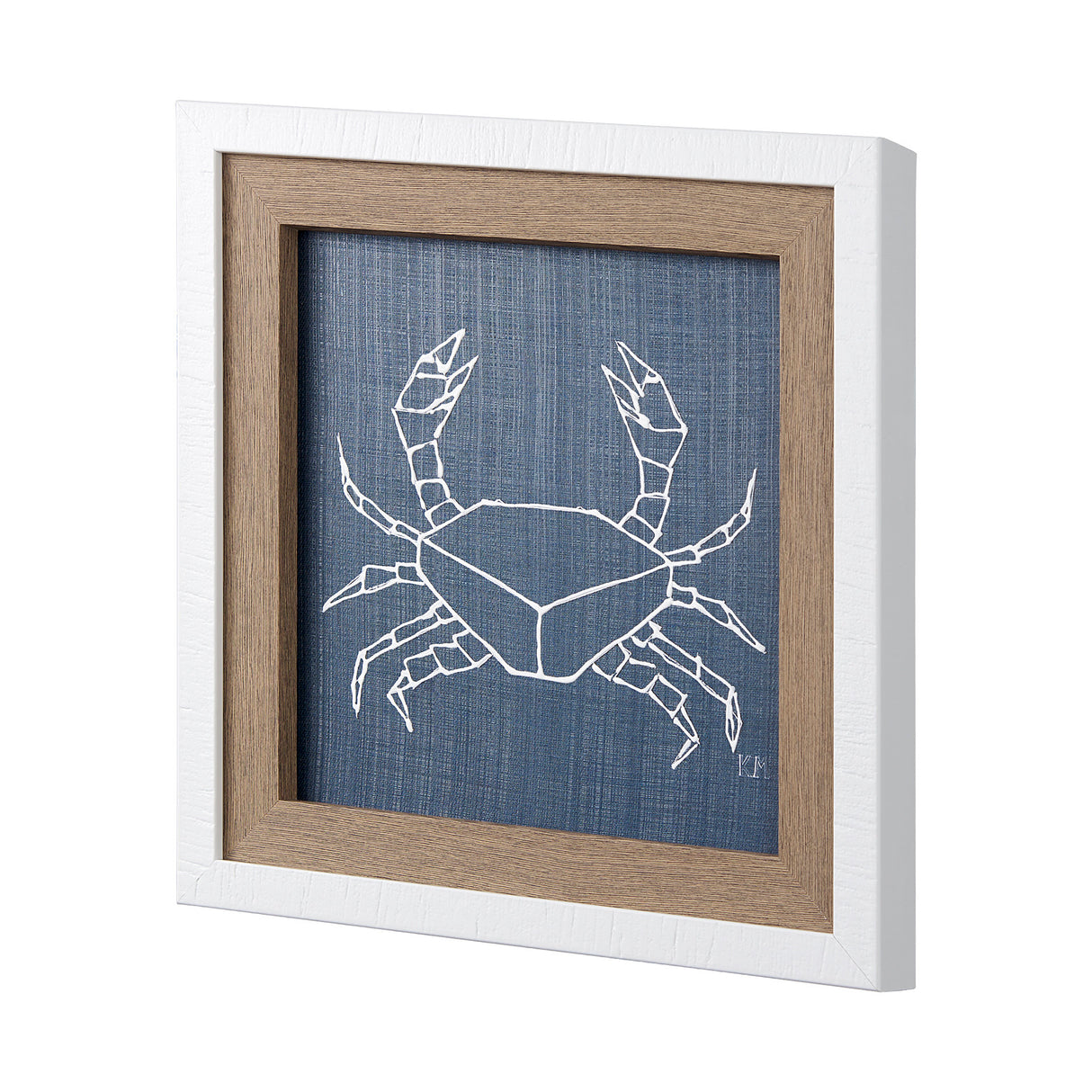 Dimegemess Crab I by Mercana Studio a Hand Embellished Textured Framed Art Print from Mercana - Luna Furniture