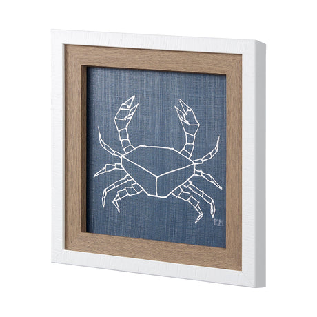 Dimegemess Crab I by Mercana Studio a Hand Embellished Textured Framed Art Print from Mercana - Luna Furniture