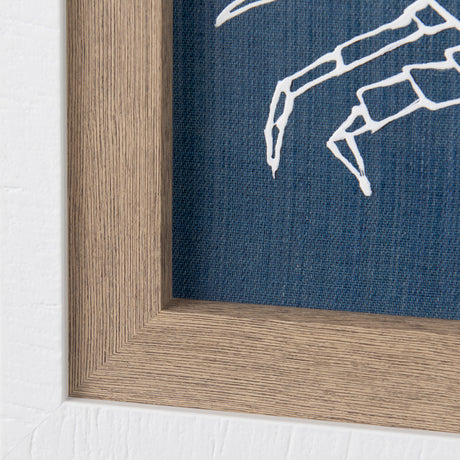 Dimegemess Crab I by Mercana Studio a Hand Embellished Textured Framed Art Print from Mercana - Luna Furniture