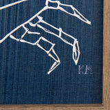 Dimegemess Crab I by Mercana Studio a Hand Embellished Textured Framed Art Print from Mercana - Luna Furniture