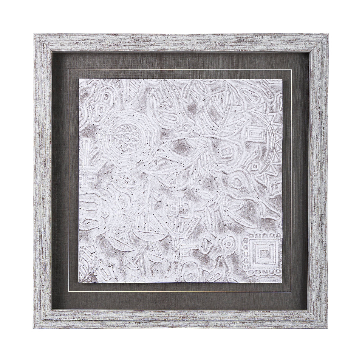 Vintage Tile Collection I by Mercana Studio a Hand Embellished Textured Framed Art Print from Mercana - Luna Furniture