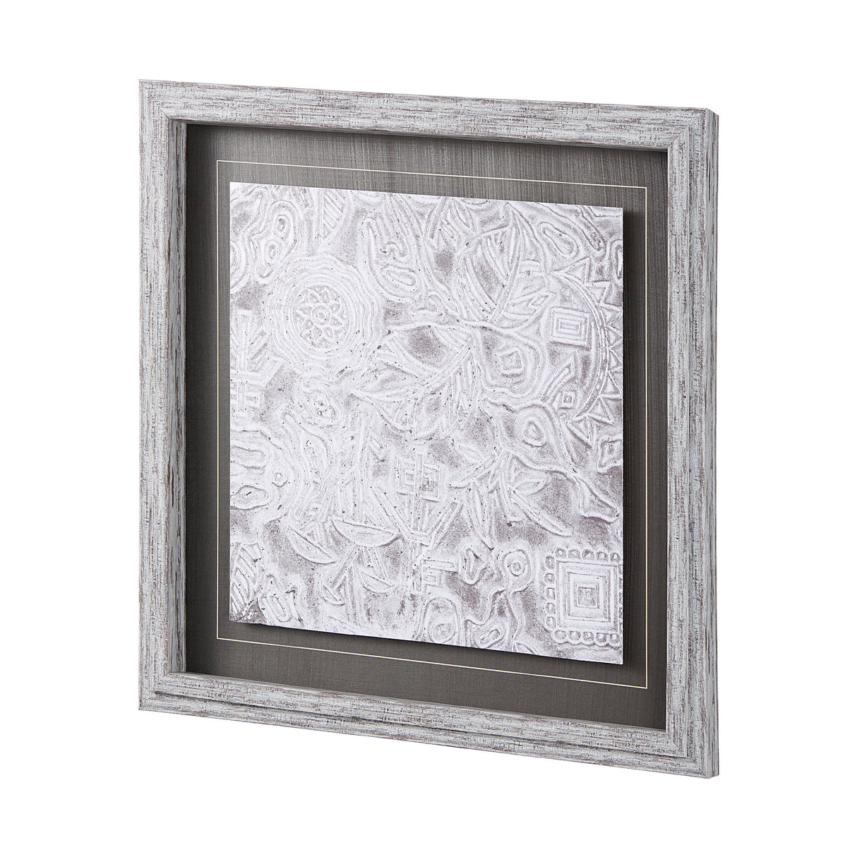 Vintage Tile Collection I by Mercana Studio a Hand Embellished Textured Framed Art Print from Mercana - Luna Furniture