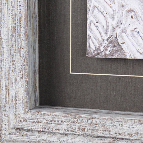 Vintage Tile Collection I by Mercana Studio a Hand Embellished Textured Framed Art Print from Mercana - Luna Furniture