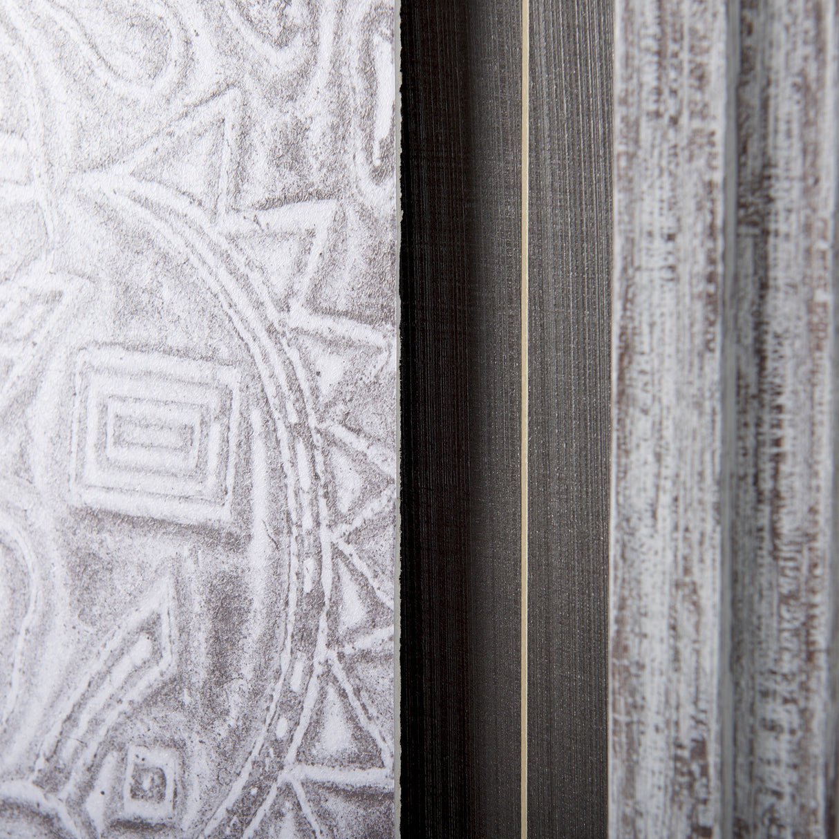 Vintage Tile Collection I by Mercana Studio a Hand Embellished Textured Framed Art Print from Mercana - Luna Furniture