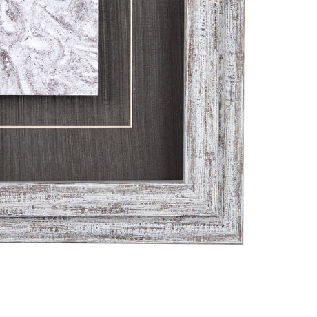 Vintage Tile Collection II by Mercana Studio a Hand Embellished Textured Framed Art Print from Mercana - Luna Furniture