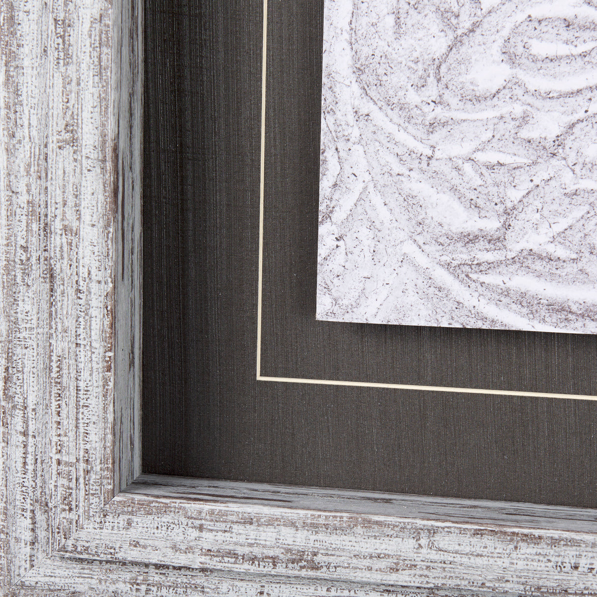Vintage Tile Collection II by Mercana Studio a Hand Embellished Textured Framed Art Print from Mercana - Luna Furniture