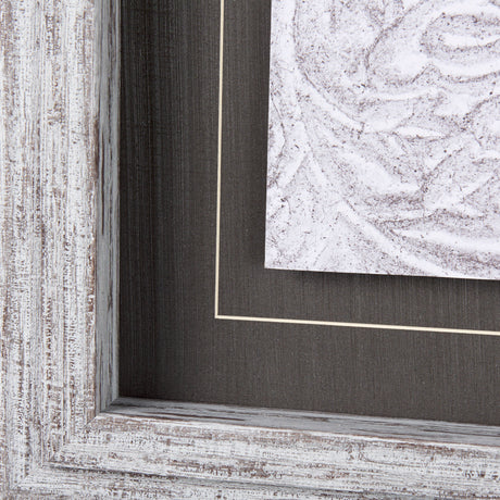 Vintage Tile Collection II by Mercana Studio a Hand Embellished Textured Framed Art Print from Mercana - Luna Furniture