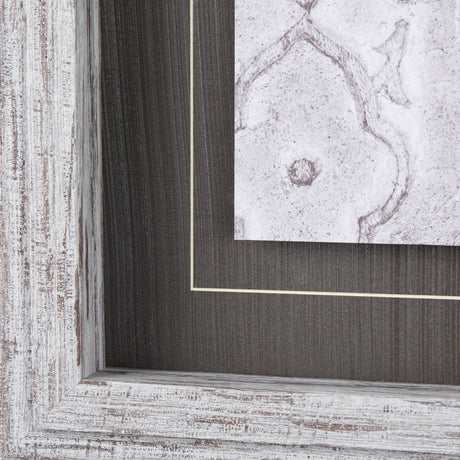 Vintage Tile Collection III by Mercana Studio a Hand Embellished Textured Framed Art Print from Mercana - Luna Furniture