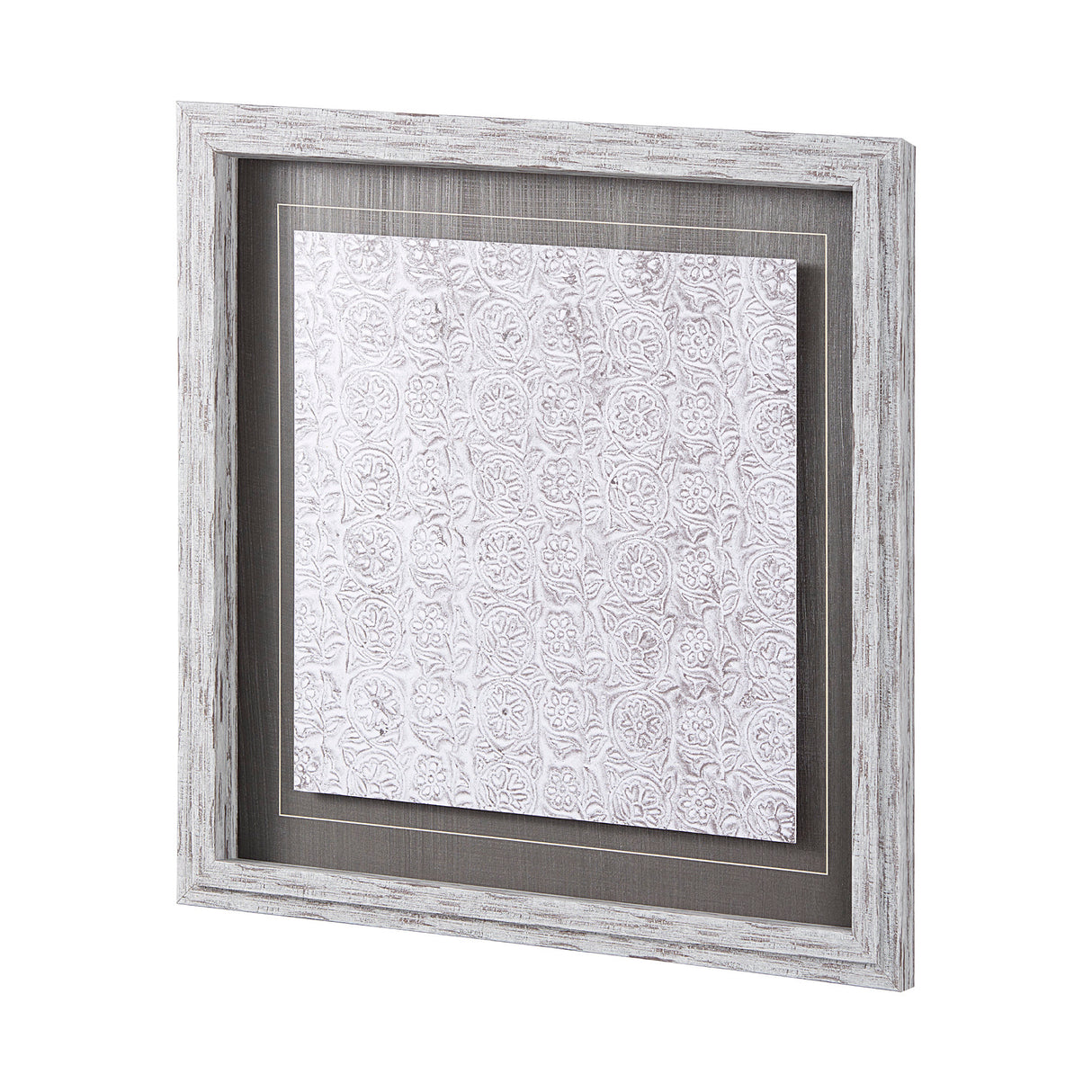 Vintage Tile Collection IV by Mercana Studio a Hand Embellished Textured Framed Art Print from Mercana - Luna Furniture
