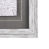 Vintage Tile Collection IV by Mercana Studio a Hand Embellished Textured Framed Art Print from Mercana - Luna Furniture
