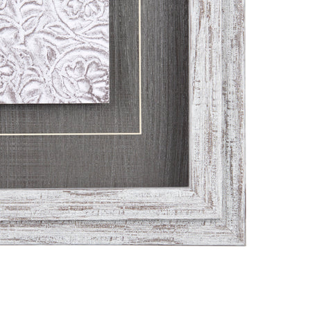 Vintage Tile Collection IV by Mercana Studio a Hand Embellished Textured Framed Art Print from Mercana - Luna Furniture