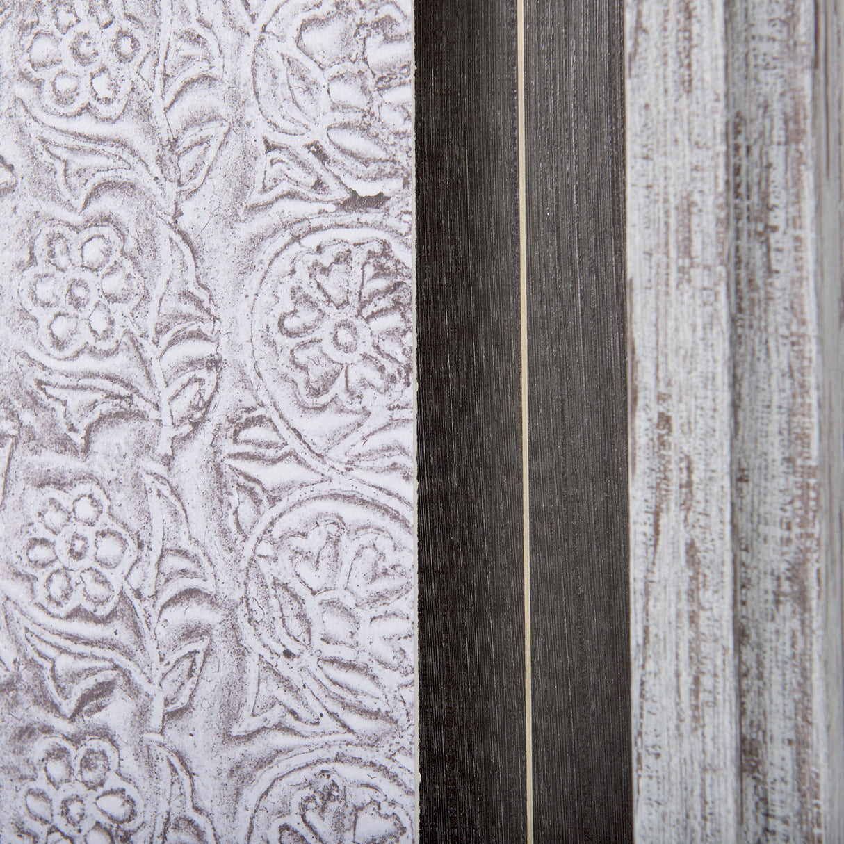 Vintage Tile Collection IV by Mercana Studio a Hand Embellished Textured Framed Art Print from Mercana - Luna Furniture