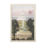 Washington DC Go USA (XL) by Mercana Studio Hand Embellished Decograph Framed Art Print under Glass from Mercana - Luna Furniture