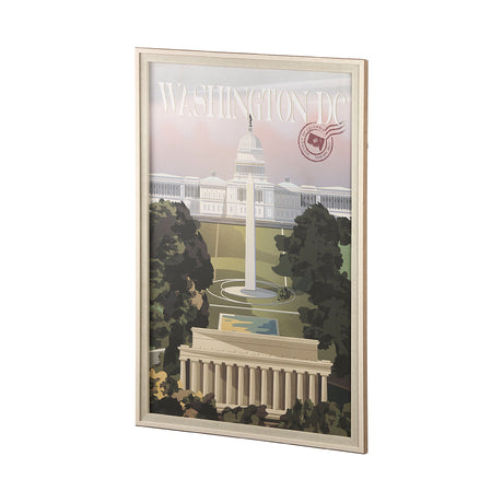 Washington DC Go USA (XL) by Mercana Studio Hand Embellished Decograph Framed Art Print under Glass from Mercana - Luna Furniture