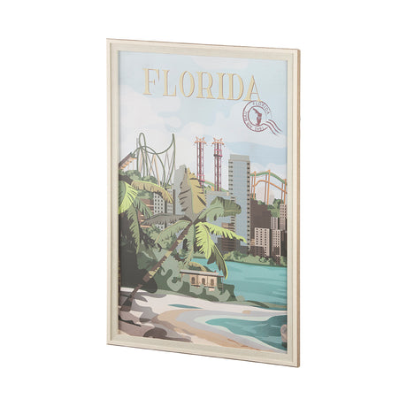 Florida Go USA (XL) by Mercana Studio a Hand Embellished Decograph Framed Art Print under Glass from Mercana - Luna Furniture