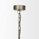 Dawson I 13x13.5 Silver Toned Metal Dome Pendant Light from Mercana - Luna Furniture