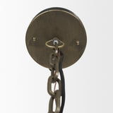 Dawson I 13x13.5 Silver Toned Metal Dome Pendant Light from Mercana - Luna Furniture