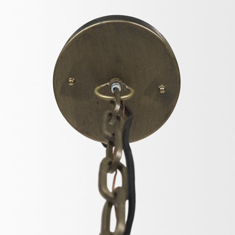 Dawson I 13x13.5 Silver Toned Metal Dome Pendant Light from Mercana - Luna Furniture