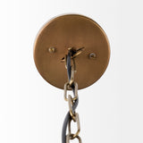 Leighton I 15x20 Gold Toned Metal Spherical Pendant Light from Mercana - Luna Furniture