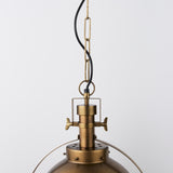 Leighton I 15x20 Gold Toned Metal Spherical Pendant Light from Mercana - Luna Furniture