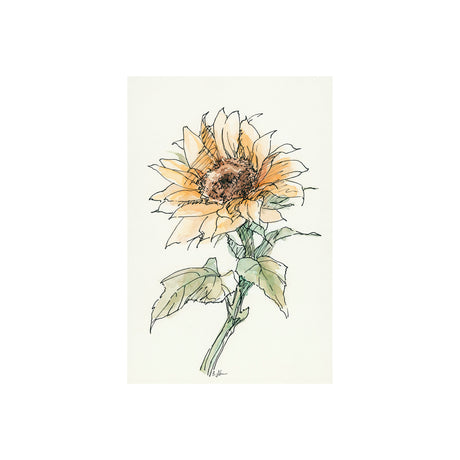 Sunflower II by Mercana Studio a Hand Embellished Textured Canvas from Mercana - Luna Furniture