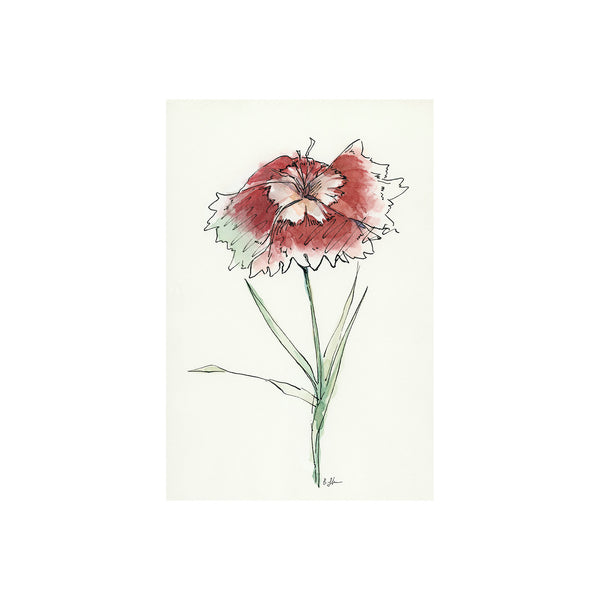 Dianthus I by Mercana Studio a Hand Embellished Textured Canvas