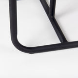 Kyra 12.0L x 20.0W x 23.0H White Marble Top W/Black Iron Frame C-Shaped End and Side Table from Mercana - Luna Furniture
