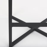 Frodo 26.4H Gray Fabric Seat W/Black Iron Frame Counter Stool from Mercana - Luna Furniture