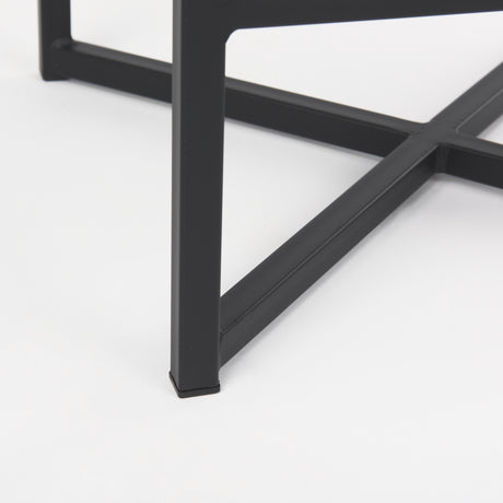 Frodo 26.4H Gray Fabric Seat W/Black Iron Frame Counter Stool from Mercana - Luna Furniture